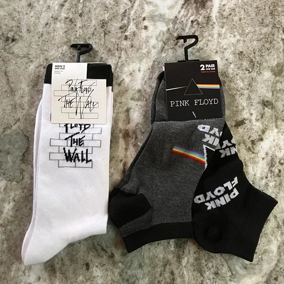 3 Pair Pink Floyd Casual Socks - Picture 1 of 9